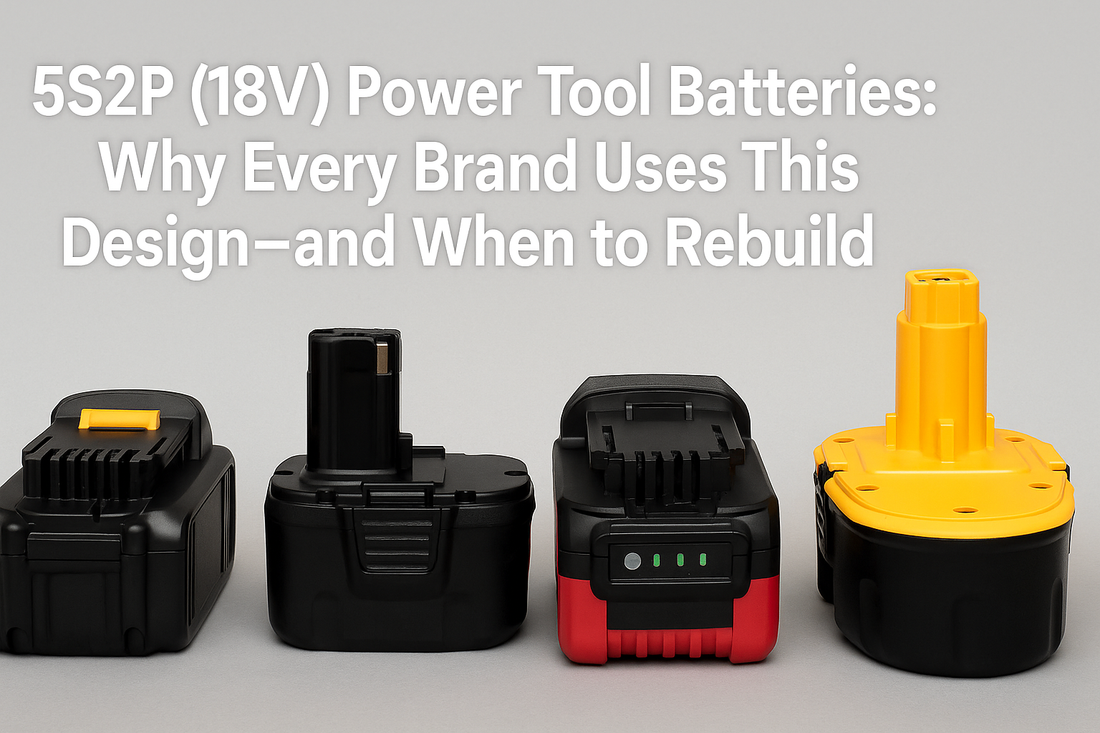 5S2P (18V) Power Tool Batteries: Why Every Brand Uses This Design—and When to Rebuild