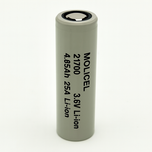 Molicel P50B 21700 3.6V 4850mAh 25A Li-ion Battery Cell – High Power & Long Cycle Life