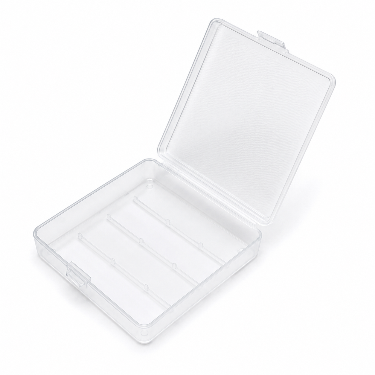 4-Cell 18650 Battery Storage Case – Clear Plastic Protective Holder