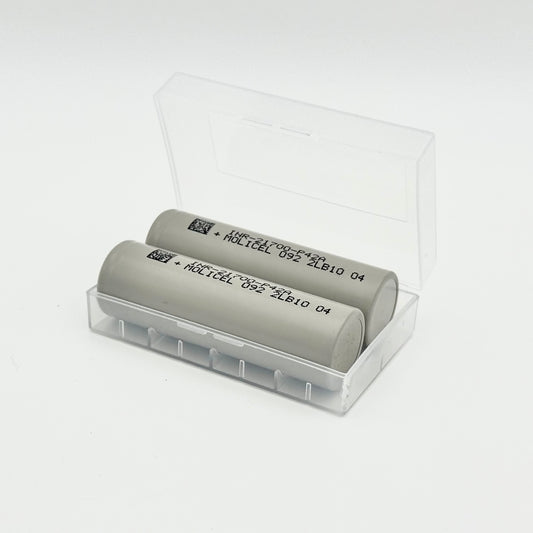 2 x Molicel P42A 21700 4200mAh 45A Rechargeable Battery Cell + Case - Authentic