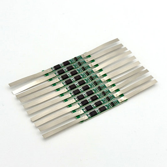 10 PCS 1S 3.7V 18650 BMS Board 3A w/ Nickel
