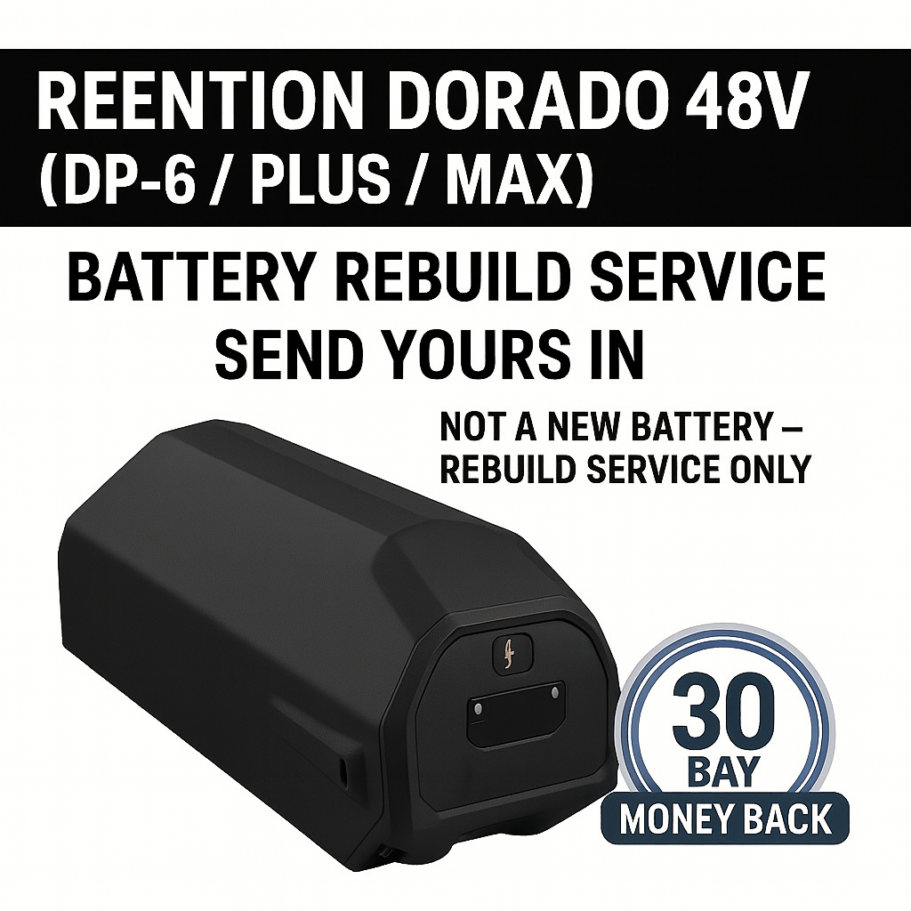 Reention Dorado 48V (DP-6 / Plus / Max) Battery Rebuild Service