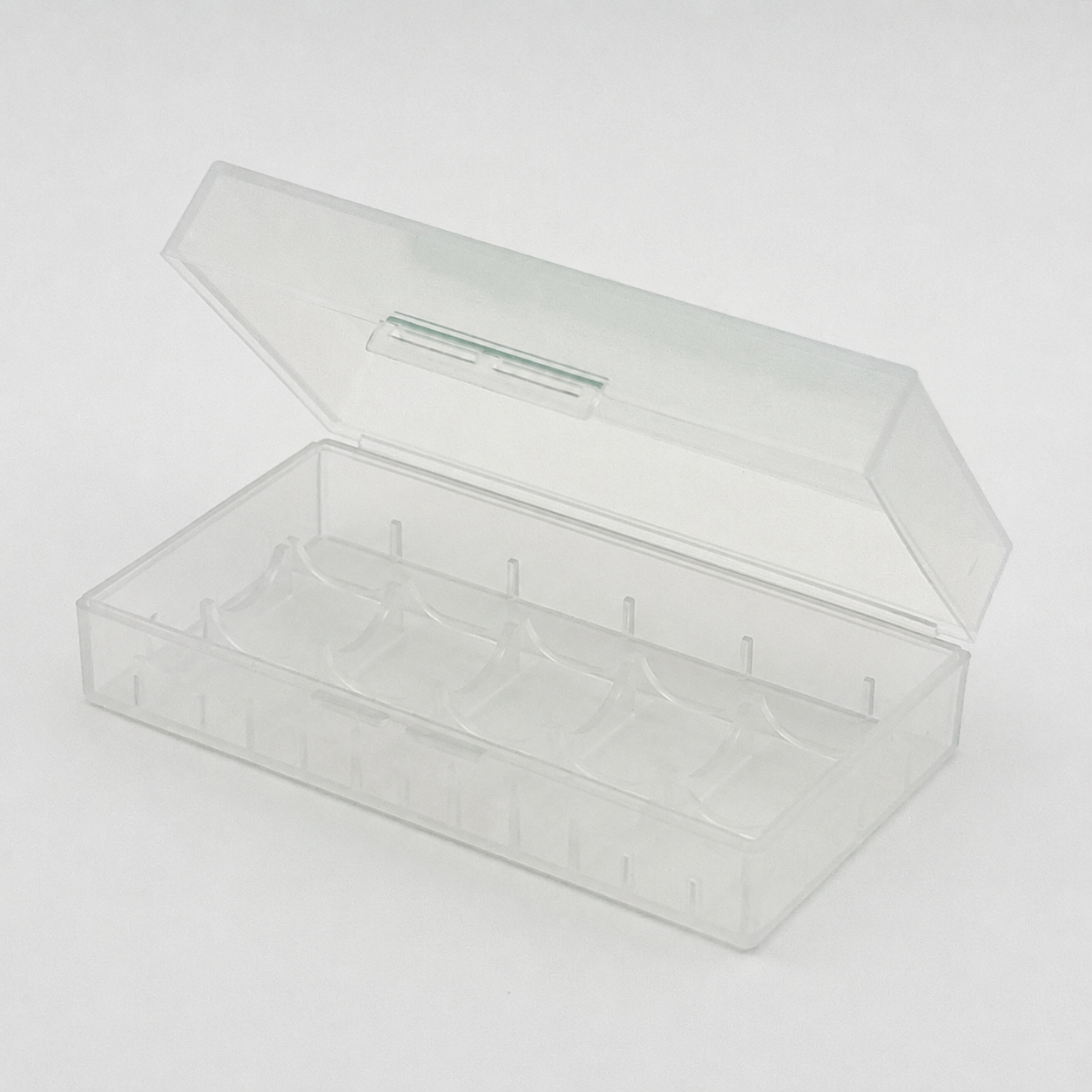 Battery Storage Case for 2x 18650 / 18500 / 18350 / CR123A – Clear Holder Box