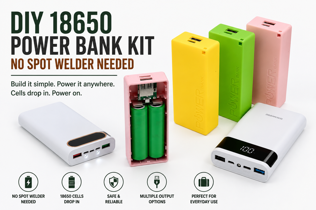 Build a DIY Power Bank — No Spot Welder Needed