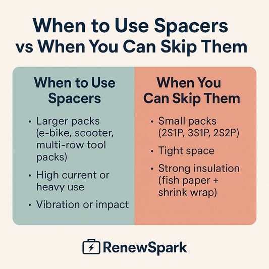 Do You Need Cell Spacers for 18650/21700 Packs? A Builder’s Guide