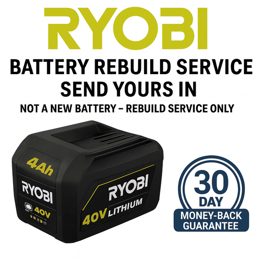 Ryobi 40V OP4040 Battery Rebuild Service