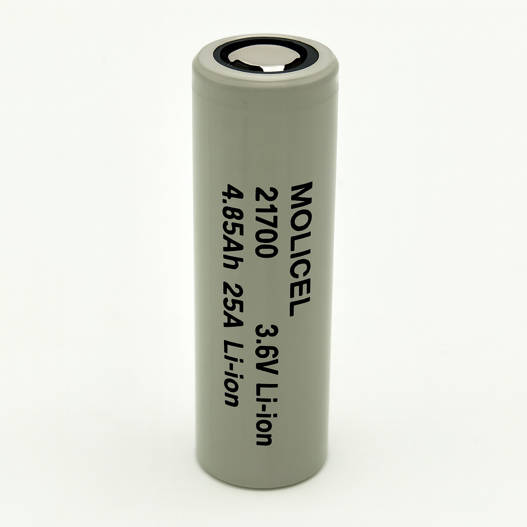 Molicel P50B 21700 3.6V 4850mAh 25A Li-ion Battery Cell – High Power & Long Cycle Life