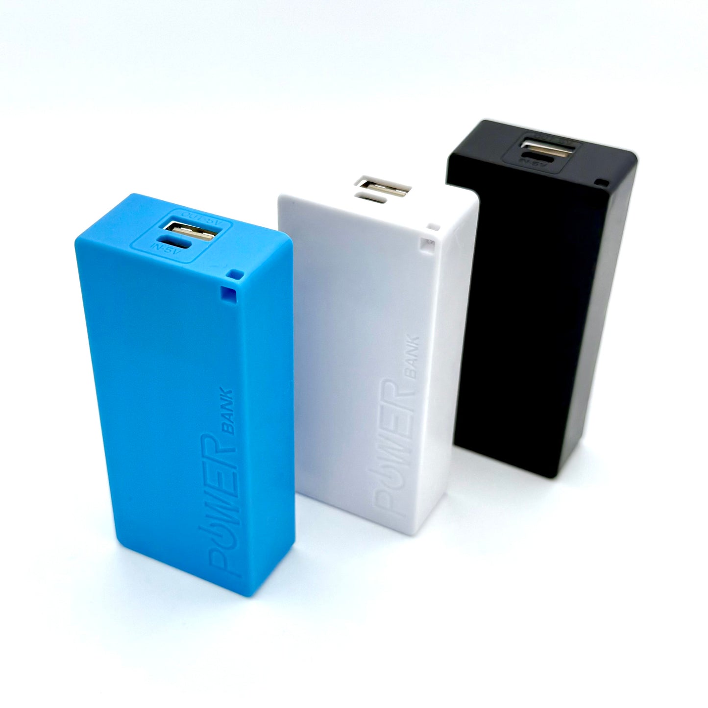 Portable Power Bank 5600mAh – Dual 18650 USB Charger with Keychain | Multiple Colors, Ready to Use