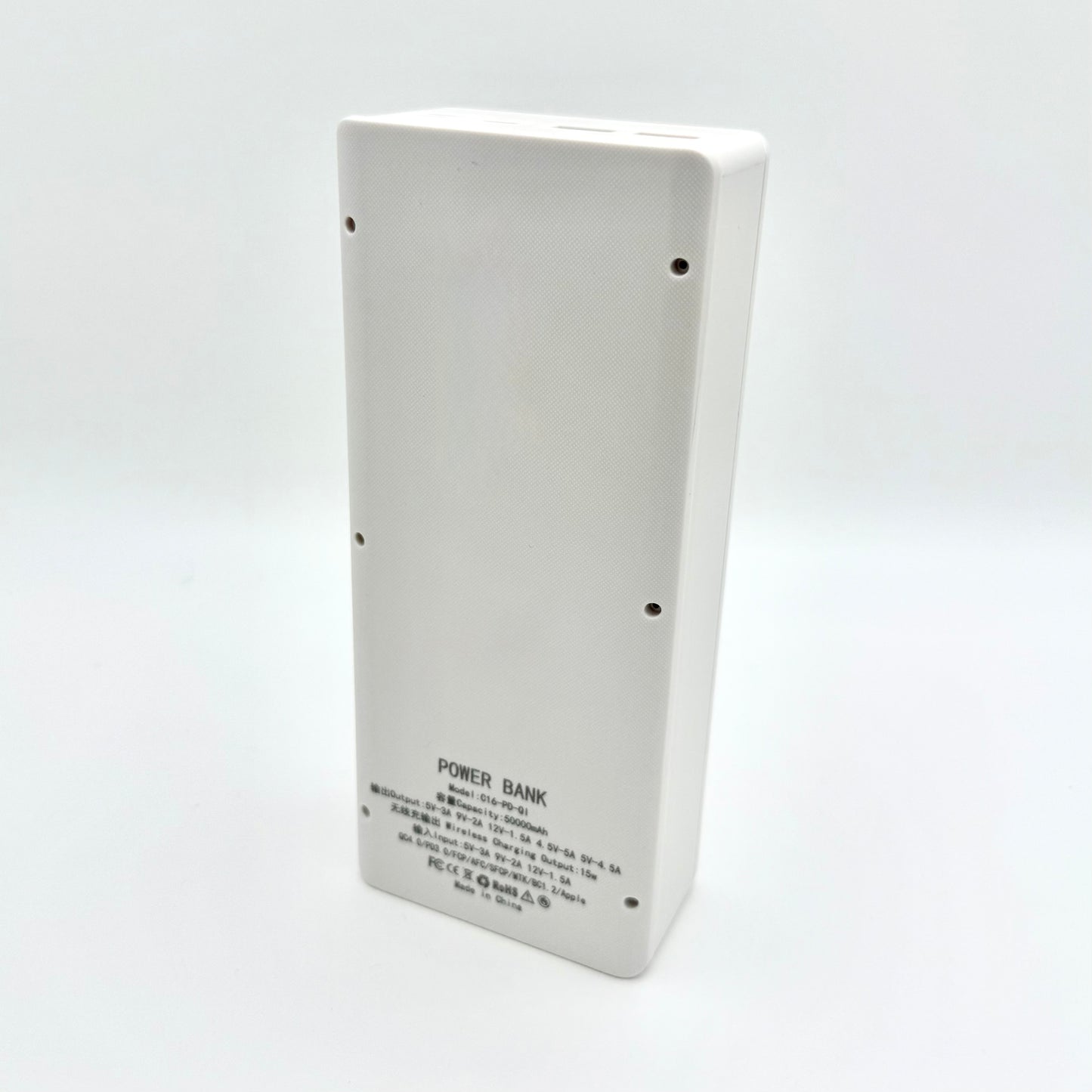 DIY 18650 High-Capacity Power Bank Kit – USB-C PD 22.5 W Fast Charge + 15 W Wireless Qi + LCD Display (No Cells)