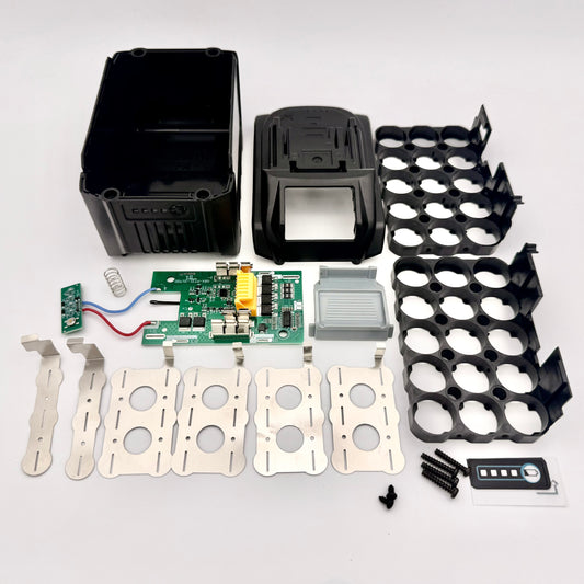 Makita 18V LXT 12Ah Battery Rebuild Kit - 15-Cell 21700, 5S3P BMS (No Cells)