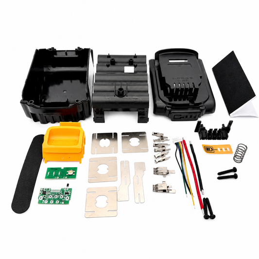 DeWalt 18V DIY Battery Kit for 18650 Cells – 10 Cell Power Tool Pack