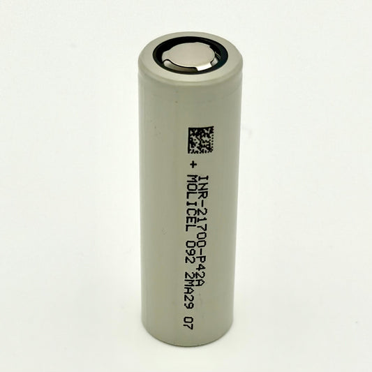 Molicel P42A – 21700 3.6V 4200mAh 45A Li-ion Cell