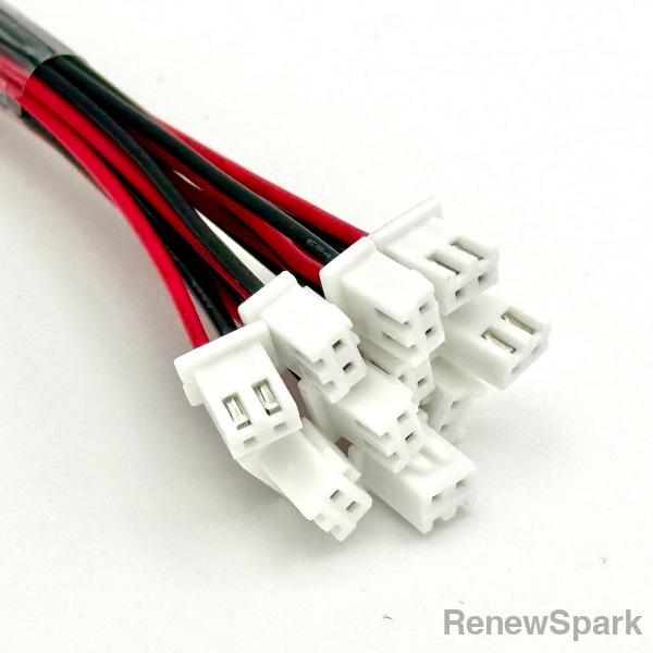 5PCS / 10PCS / 20PCS JST-XH 2.5mm 2-Pin Connector with 24AWG Wire Leads (150mm Tinned Ends) 10-Pack Wire Connector