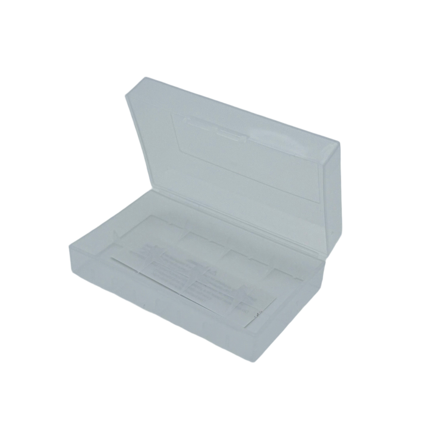 Clear 21700 Battery Storage Case – Holds 2 Cells, Protective Carry Box