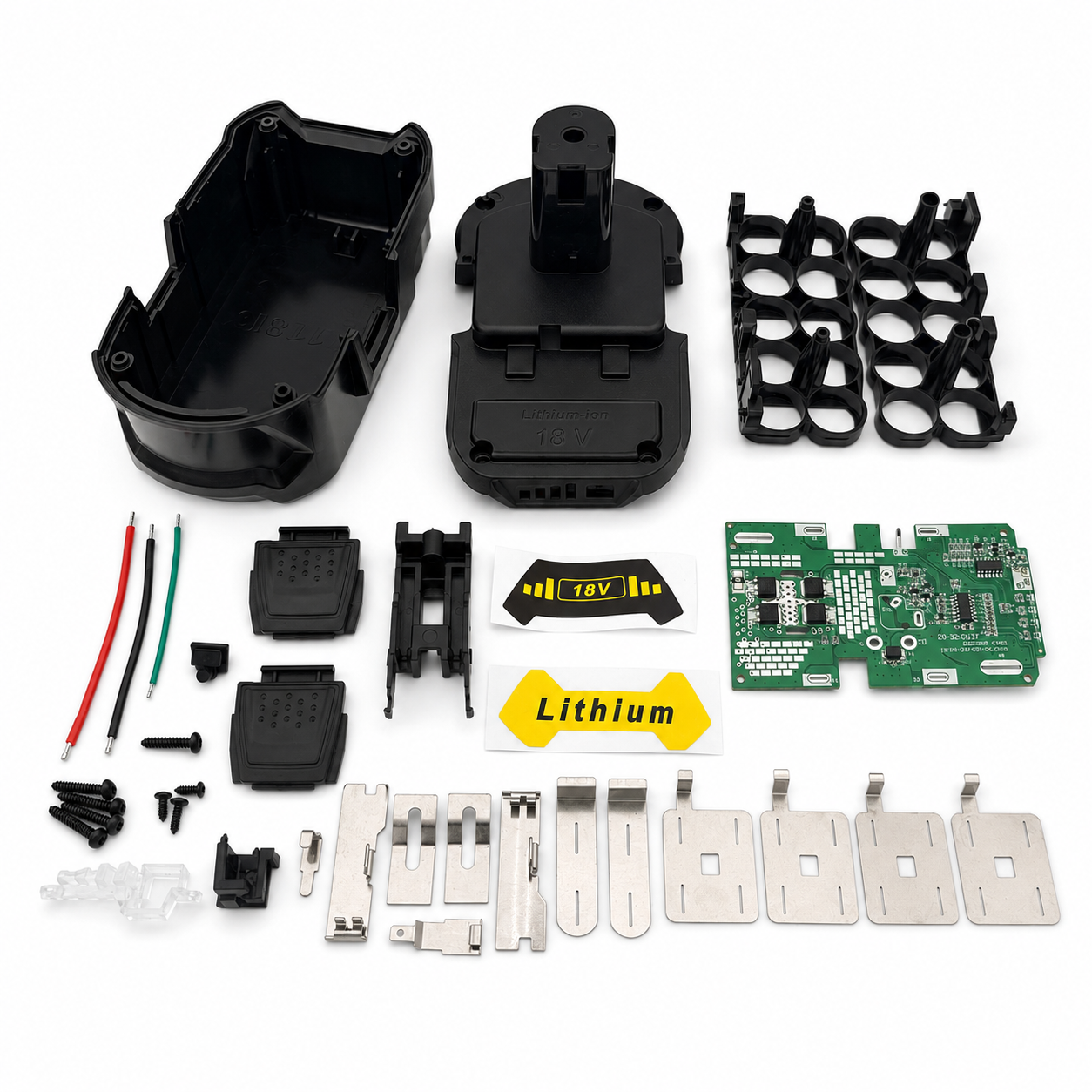 Ryobi 18V ONE+ Compatible Battery Build Kit – 10-Cell 18650 – No Cells