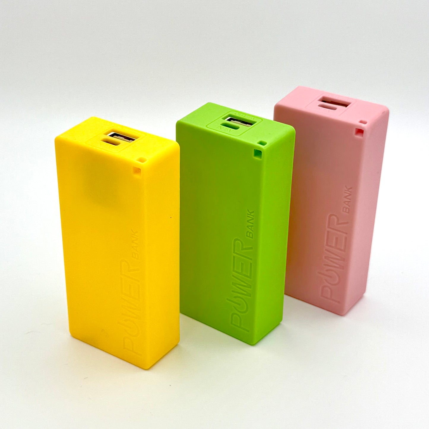 Portable Power Bank 5600mAh – Dual 18650 USB Charger with Keychain | Multiple Colors, Ready to Use
