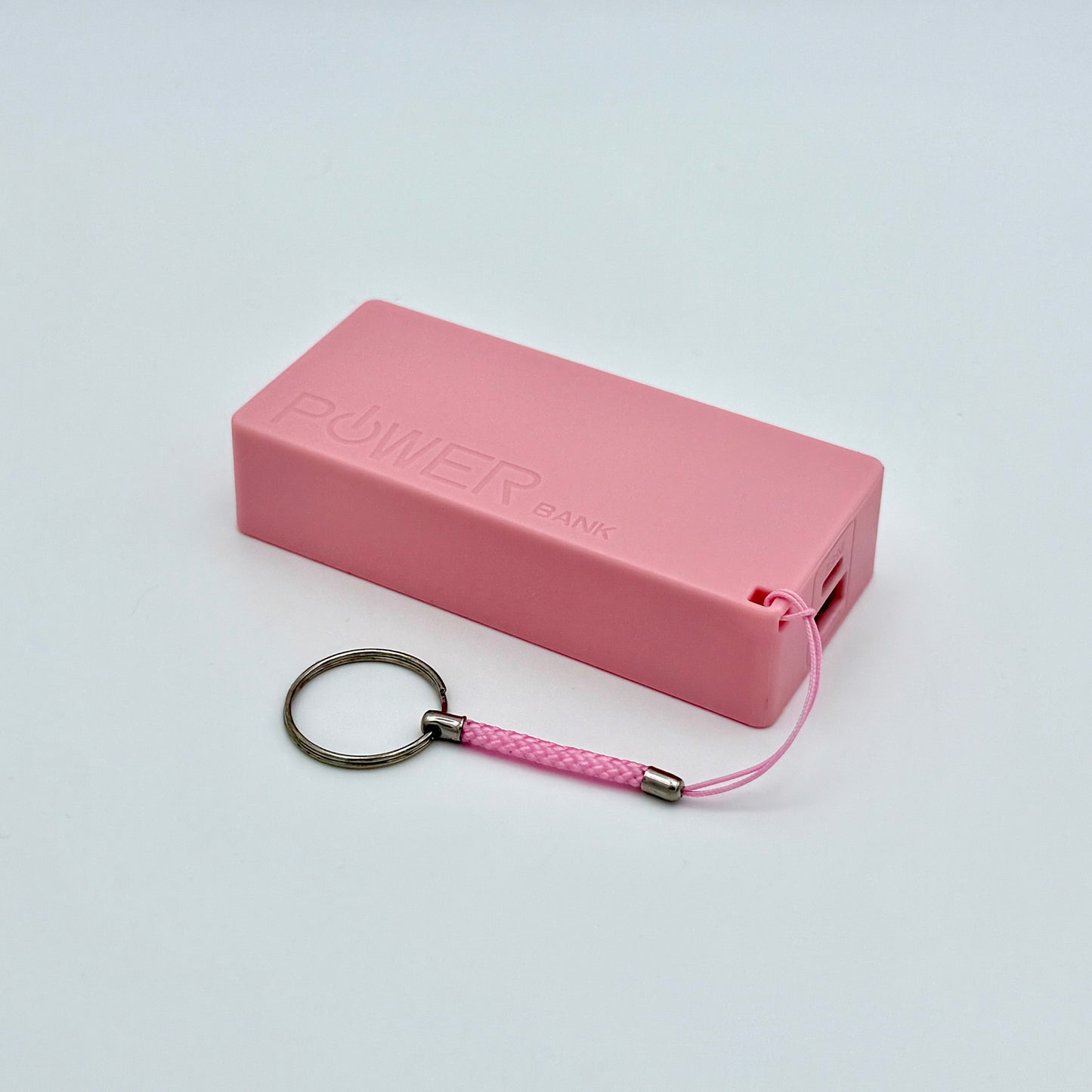 Portable Power Bank 5600mAh – Dual 18650 USB Charger with Keychain | Multiple Colors, Ready to Use