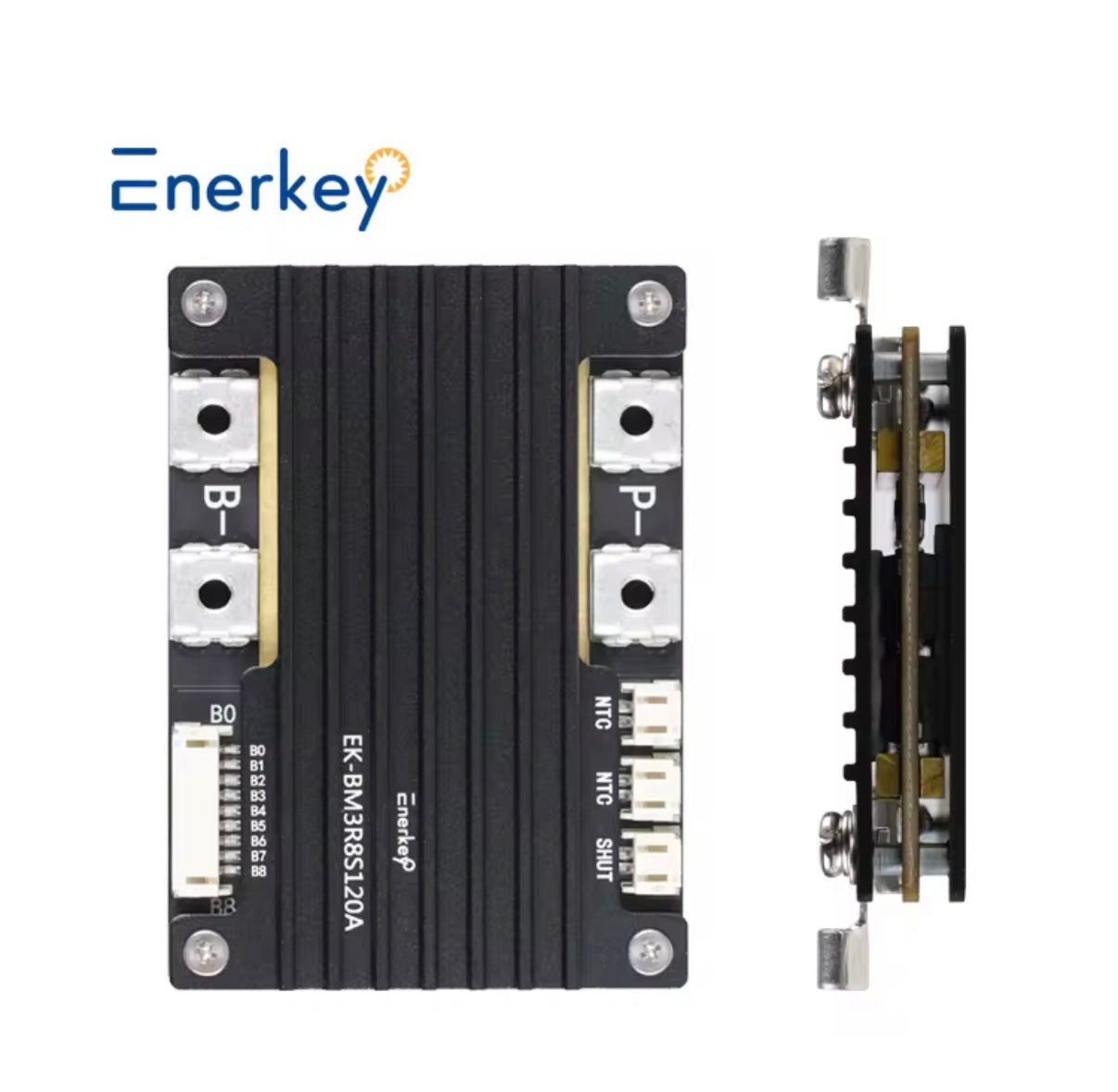 Enerkey 120A Smart BMS 3S–8S 12V–24V Li-ion / LiFePO₄ / LTO Battery Management System