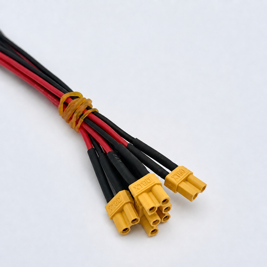 XT60 Female Connector Pigtail – Pre-Wired 14 AWG Silicone Leads (5 / 10 / 20 Pack)