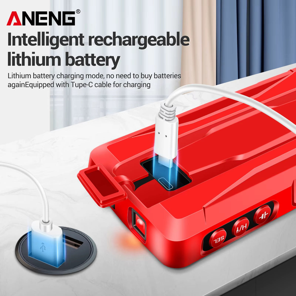 ANENG 681 Smart Multimeter – True RMS, Rechargeable, 6000 Counts, Large LCD