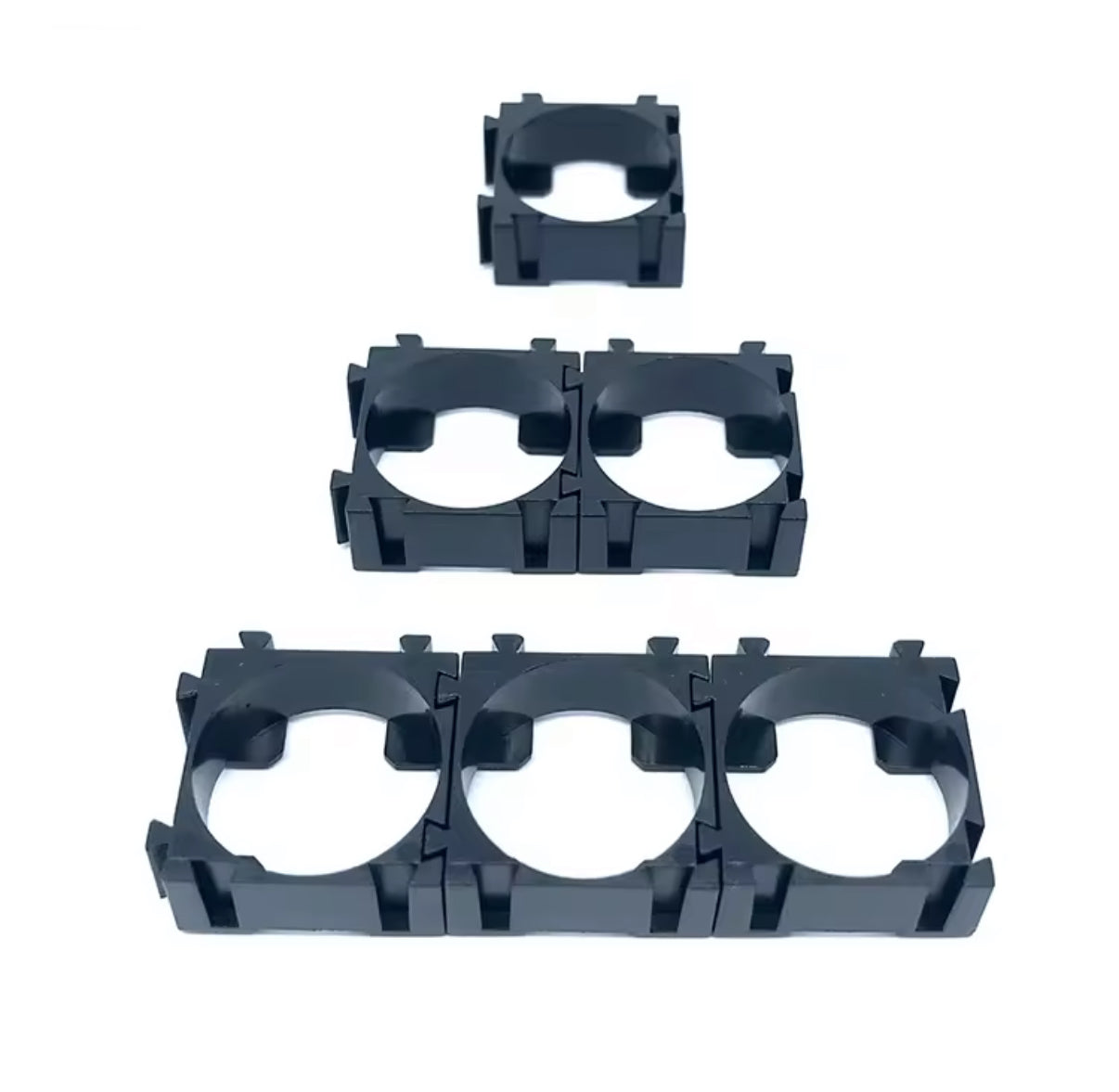 18650 Battery Spacer (1×1 Single Interlocking Cell Holder) – Build Custom Packs, Shock-Damping, Heat Venting