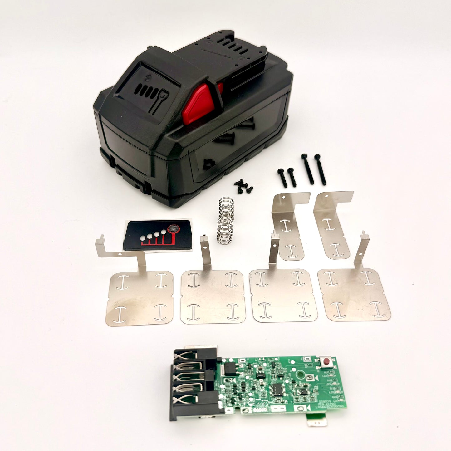 Milwaukee M18 18V Battery Rebuild Kit – 10-Cell 21700, 5S2P BMS & Nickel – No Cells