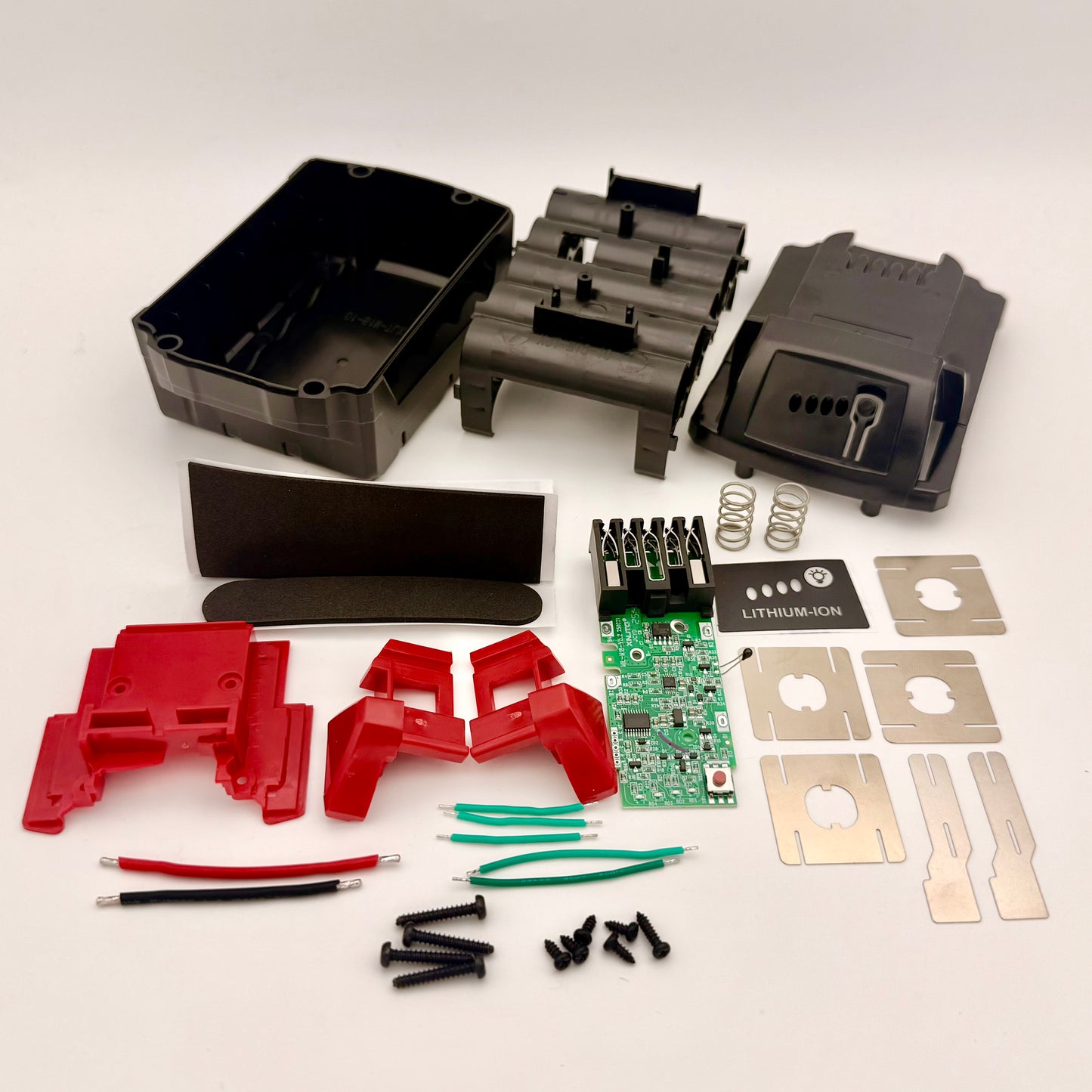 Milwaukee M18 Compatible 18V Battery Build Kit – 10-Cell 18650 – No Cells